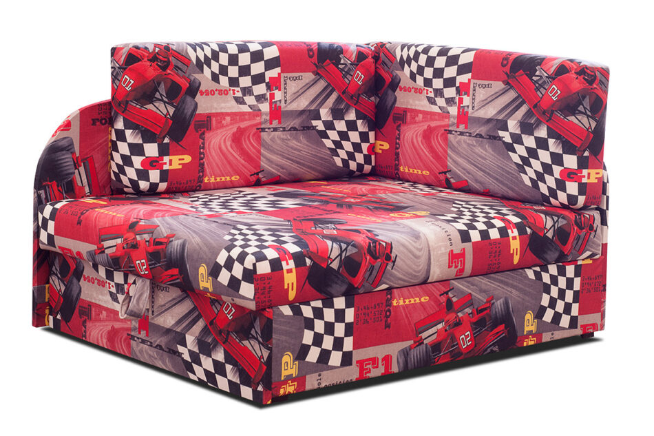 FANIS Narożnik dziecięcy czerwony/szary/biały/czarny - zdjęcie 0