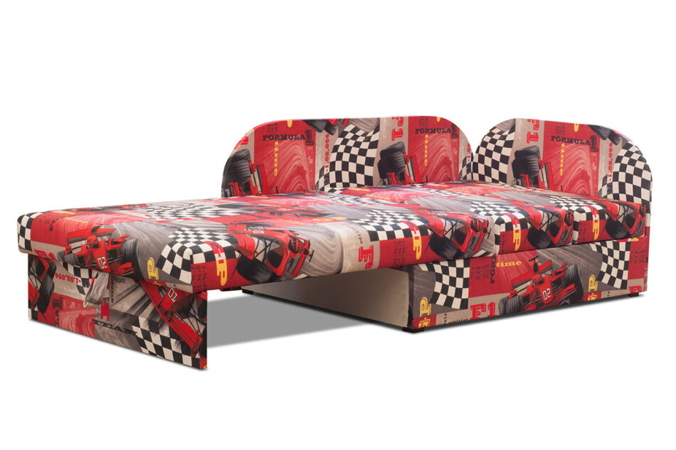 FANIS Narożnik dziecięcy czerwony/szary/biały/czarny - zdjęcie 1