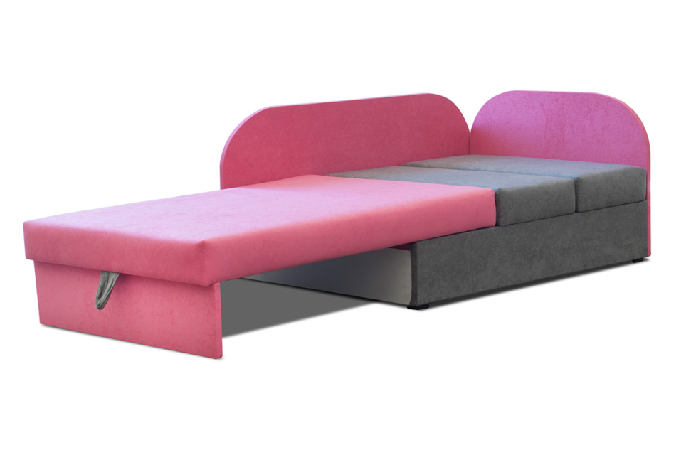 FANIS Narożnik dziecięcy różowy/szary - zdjęcie 1