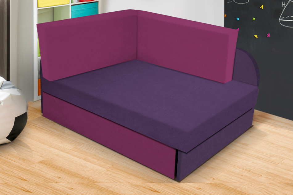 FANIS Narożnik dziecięcy ciemny fiolet/jasny fiolet - zdjęcie 1