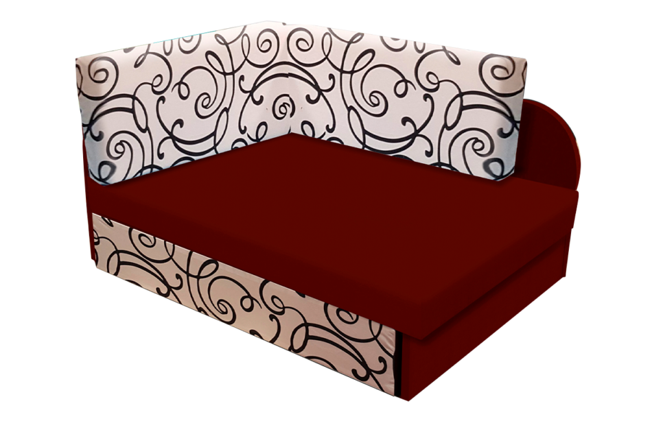 FANIS Narożnik dziecięcy bordowy/kremowy - zdjęcie 0