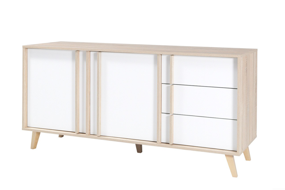 HONIS Komoda dąb naturalny/biały - zdjęcie 0