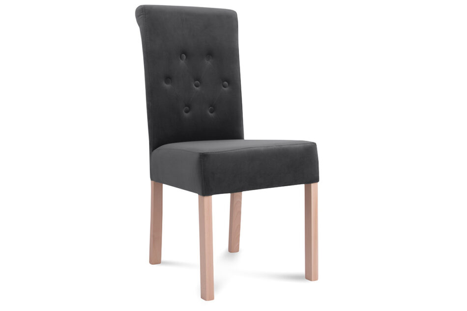 GLADIO Krzesło ciemny szary/buk - zdjęcie 0