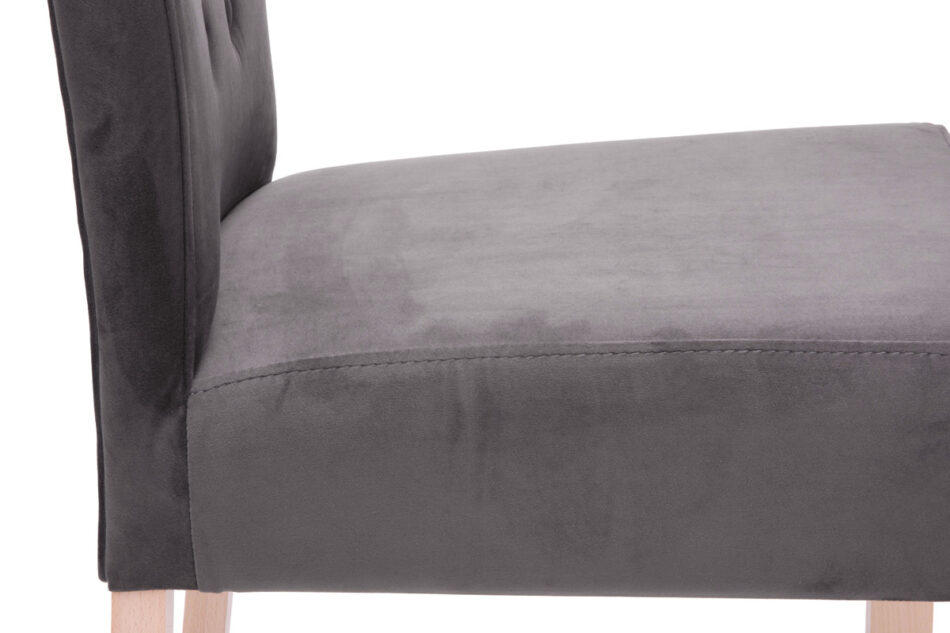 GLADIO Krzesło ciemny szary/buk - zdjęcie 7