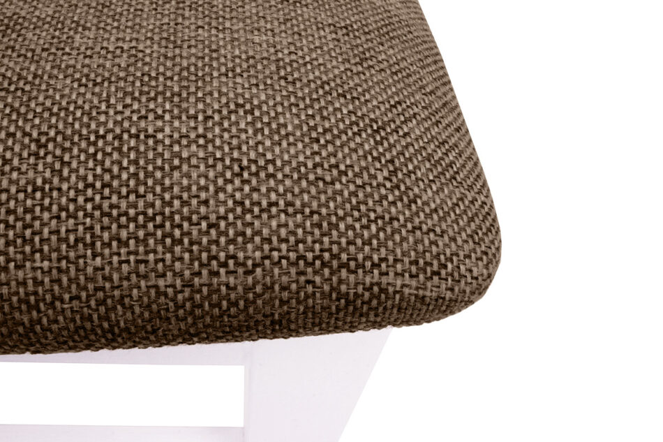 CLEMATI Krzesło biały/brązowy - zdjęcie 4