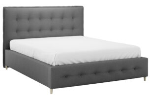 ELVIO, https://dev1-mda.konsimo.pl/kolekcja/elvio/ Łóżko szary - zdjęcie