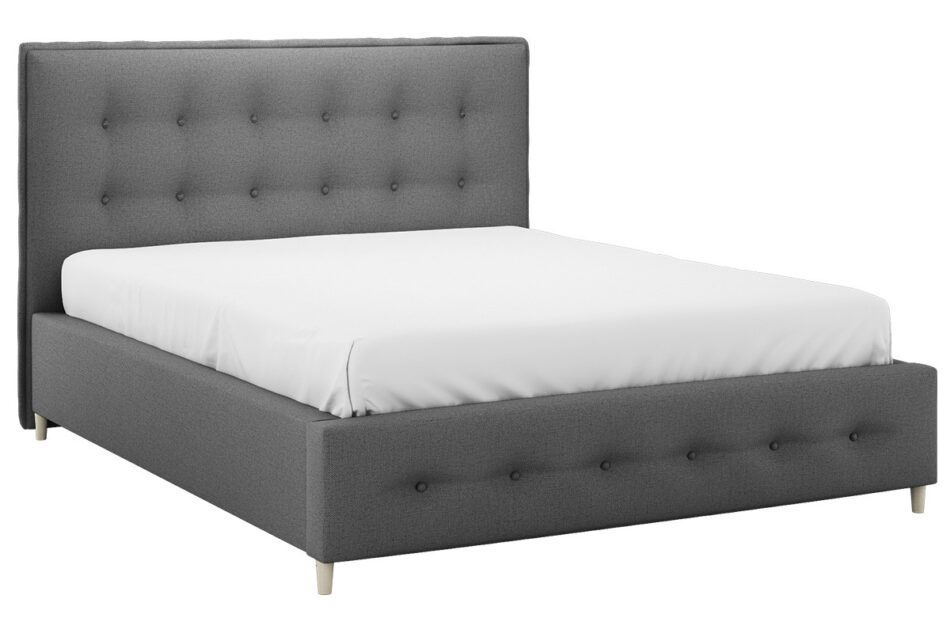 ELVIO Łóżko szary - zdjęcie