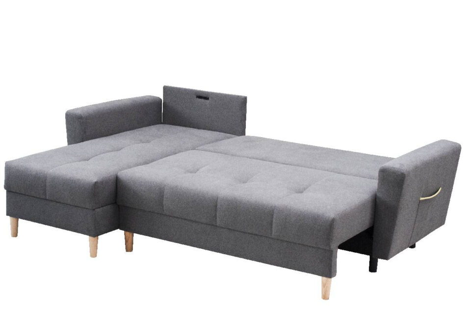 HERMO Narożnik lewy/prawy ciemny szary - zdjęcie 2