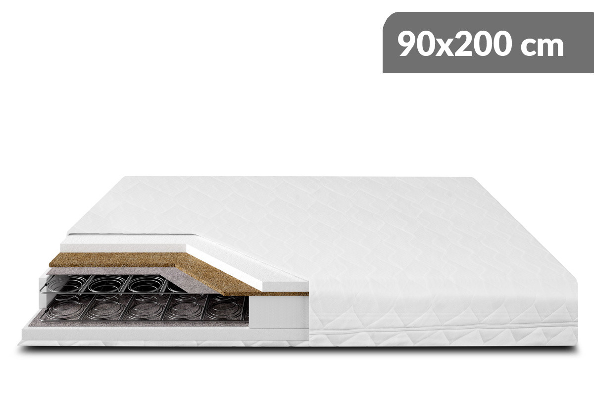 Materac bonellowy, kokos, pianka PU