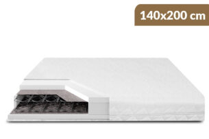 ELATER PLUS, https://dev1-mda.konsimo.pl/kolekcja/elater-plus/ Materac bonellowy, pianka PU biały - zdjęcie