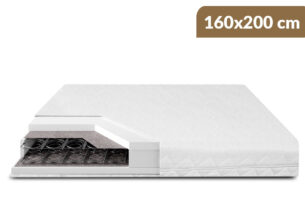ELATER PLUS, https://dev1-mda.konsimo.pl/kolekcja/elater-plus/ Materac bonellowy, pianka PU biały - zdjęcie