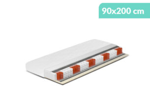 MAGNA, https://dev1-mda.konsimo.pl/kolekcja/magna/ Materac-sprężyny kieszeniowe, Lateks, PU biały - zdjęcie