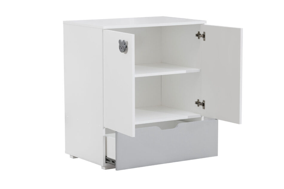 PINKO Zestaw mebli dziecięcych 4 el. biały/szary - zdjęcie 2