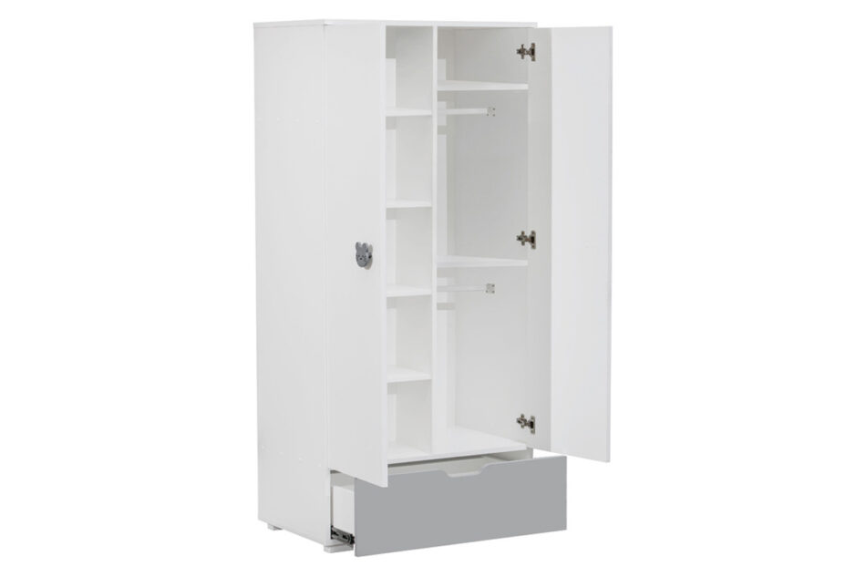 PINKO Szafa biały/szary - zdjęcie 1