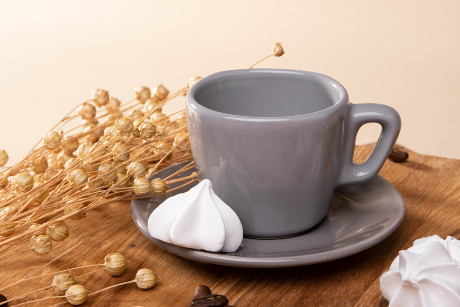 GRESI Filiżanka do espresso szary - zdjęcie 2