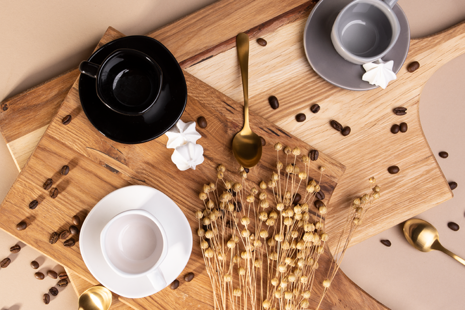 GRESI Spodek filiżanki do espresso czarny - zdjęcie 4