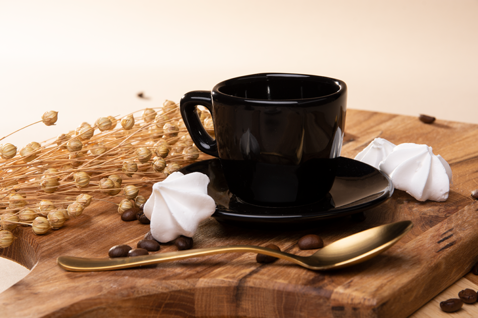 GRESI Spodek filiżanki do espresso czarny - zdjęcie 3
