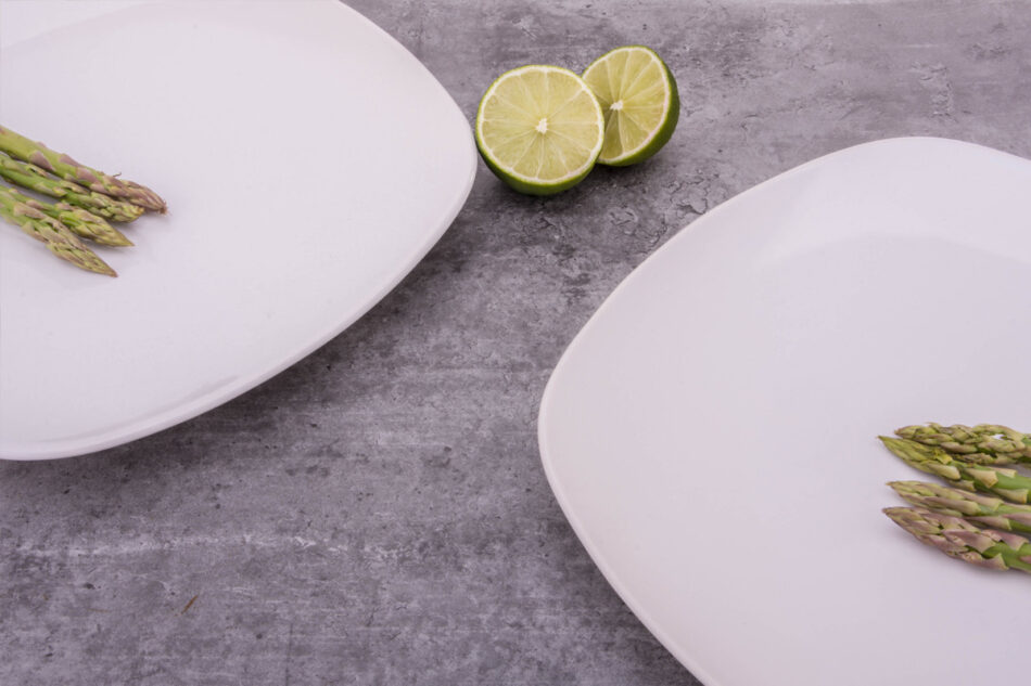 GRESI Talerz deserowy biały - zdjęcie 1