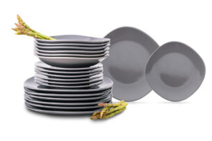 GRESI, https://dev1-mda.konsimo.pl/kolekcja/gresi/ Zestaw obiadowy, 12 os. (36el.) szary - zdjęcie