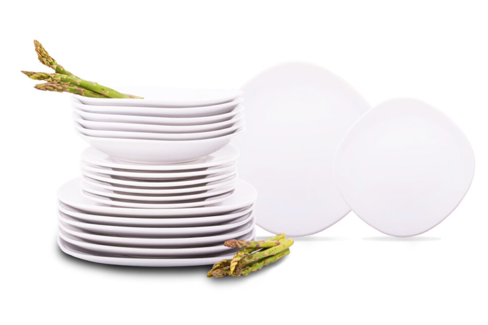 GRESI Zestaw obiadowy, 6 os. (18el.) biały - zdjęcie 0