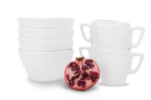 GRESI, https://dev1-mda.konsimo.pl/kolekcja/gresi/ Zestaw śniadaniowy, 4 os. (8 el) biały - zdjęcie