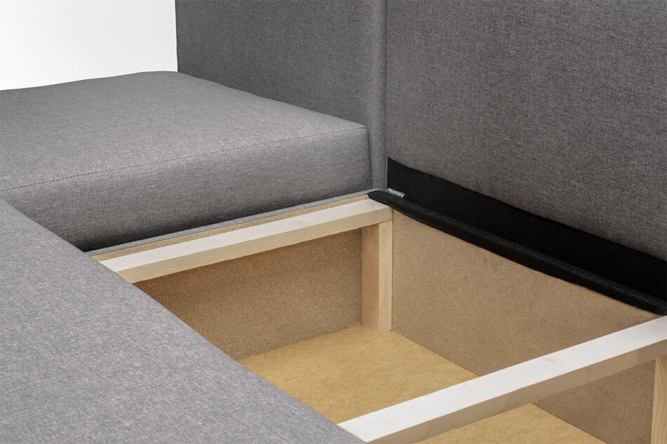 SINIO Narożnik lewy/prawy jasny szary - zdjęcie 10