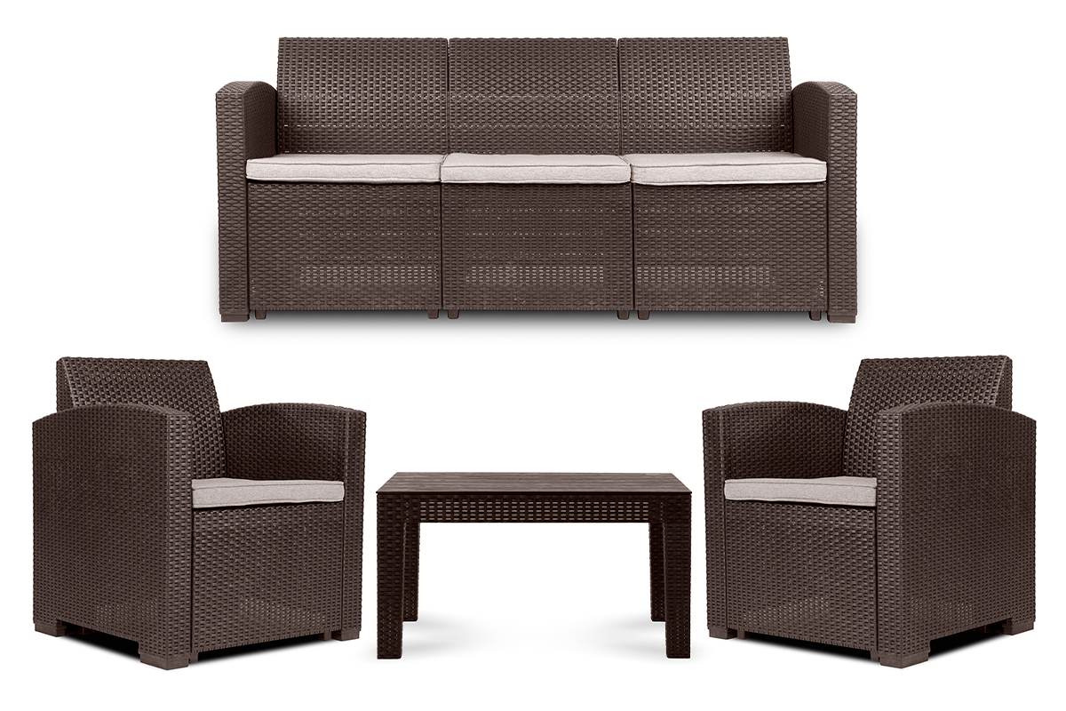 Zestaw mebli ogrodowych (3,1,1,st.)