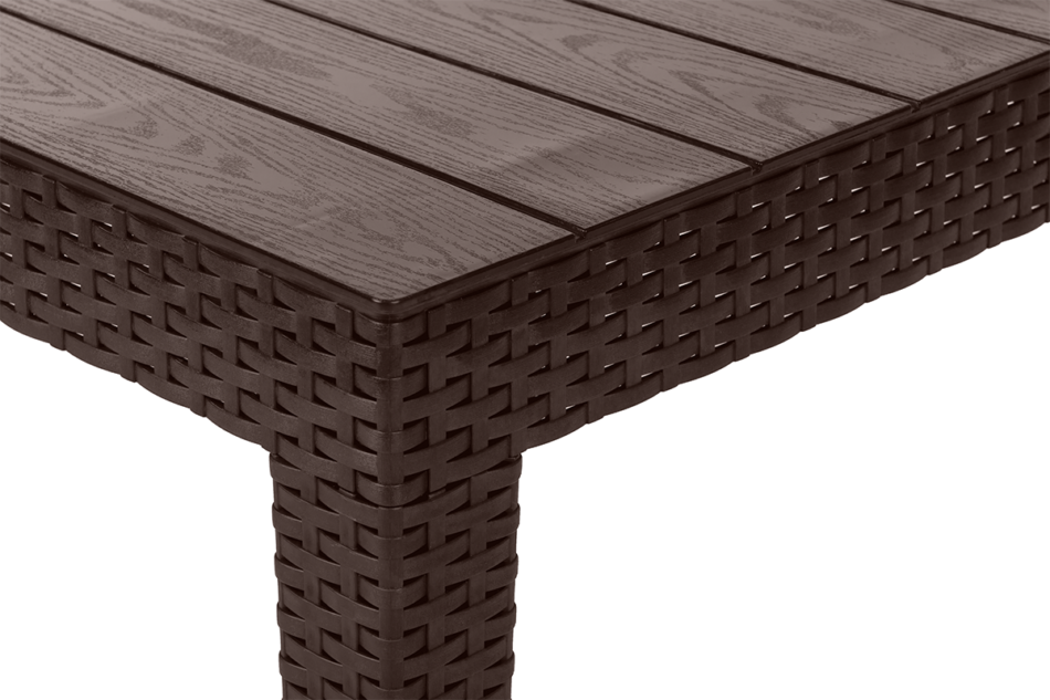 HORILES Zestaw mebli ogrodowych (3,1,1,st.) brązowy - zdjęcie 12