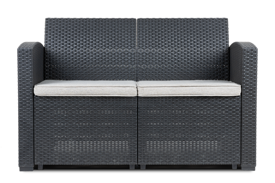 HORILES Zestaw mebli ogrodowych (2,1,1,st.) antracytowy - zdjęcie 1