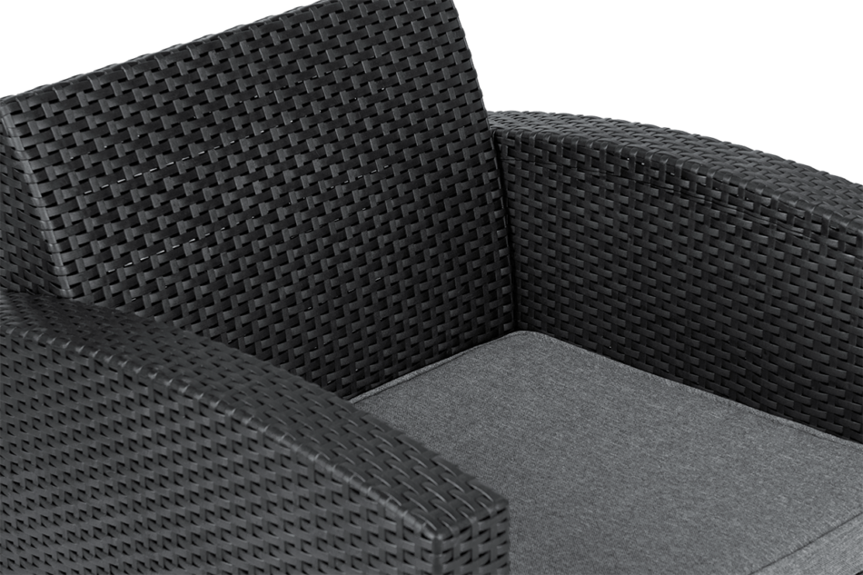 HORILES Zestaw mebli ogrodowych (2,1,1,st.) antracytowy - zdjęcie 5