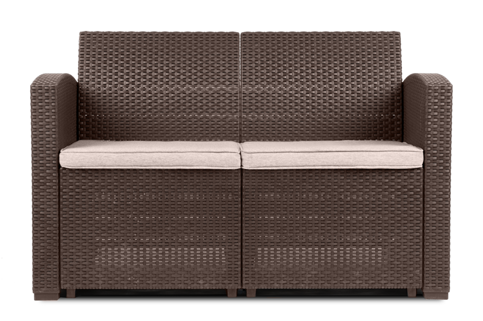 HORILES Zestaw mebli ogrodowych (2,1,1,st.) brązowy - zdjęcie 1