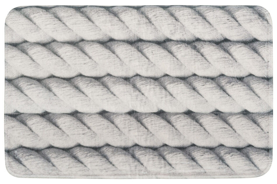 BANYO Dywan łazienkowy szary/biały - zdjęcie