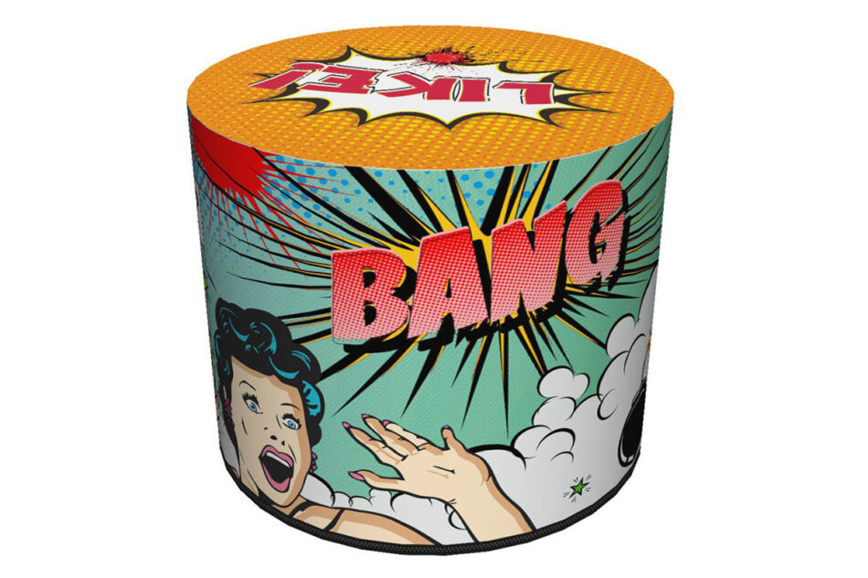 RASIL Puf wielokolorowy - zdjęcie