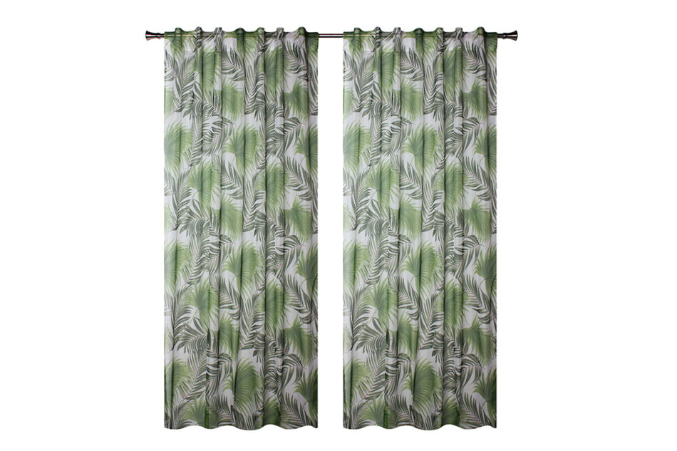 VENDO Firana z ukr.patkami zielony/biały - zdjęcie 1