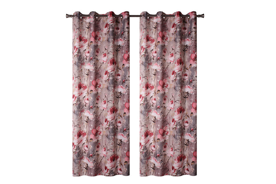 FLORENS Zasłona na przelotkach czerwony - zdjęcie 1