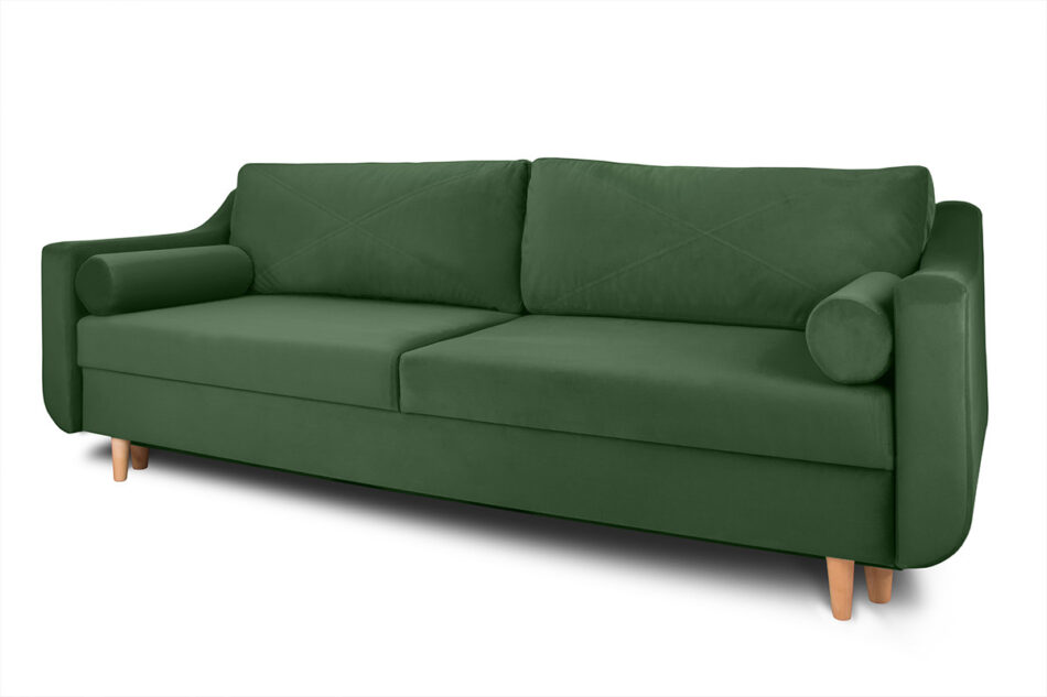 SATEO Sofa 3 ciemny zielony - zdjęcie 1