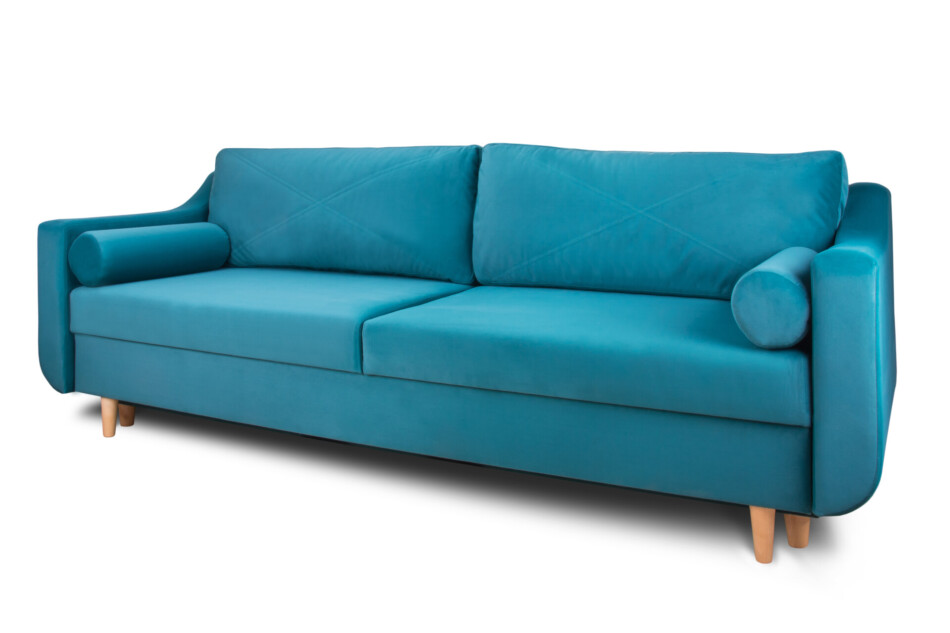 SATEO Sofa 3 turkusowy - zdjęcie 1
