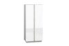 HOSTA Szafa ubraniowa biały połysk - zdjęcie 3