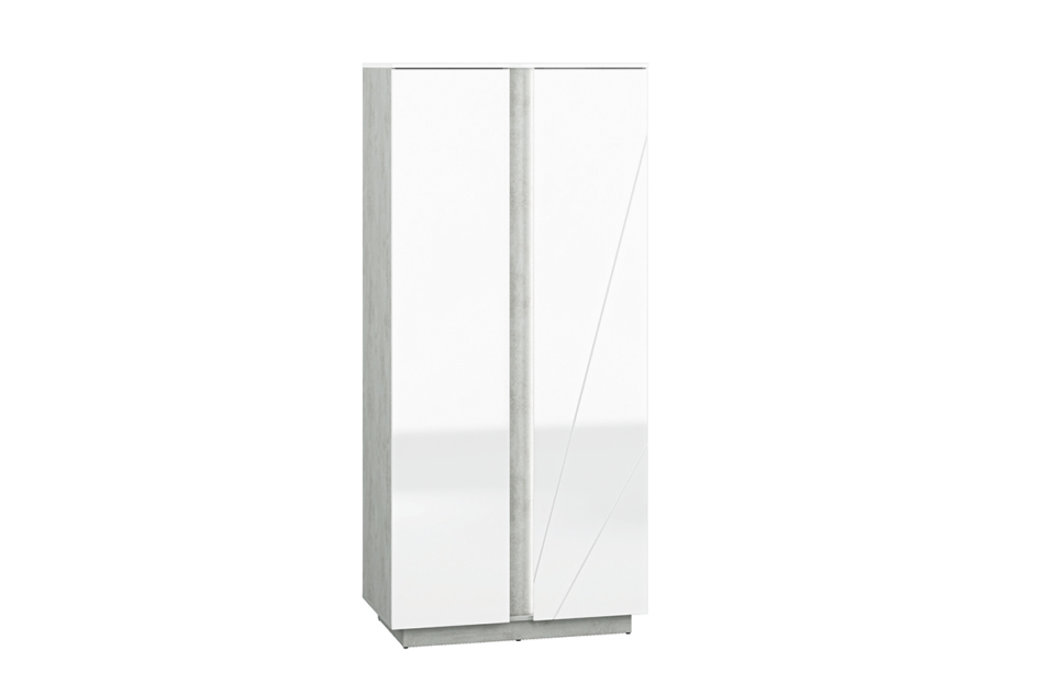 HOSTA Szafa ubraniowa biały połysk - zdjęcie 2