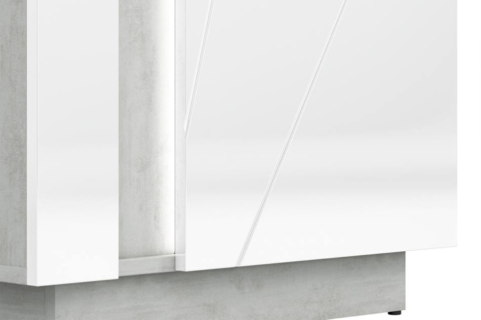 HOSTA Szafa biały połysk - zdjęcie 6
