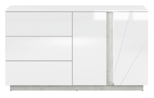 HOSTA, https://dev1-mda.konsimo.pl/kolekcja/hosta/ Komoda biały połysk - zdjęcie