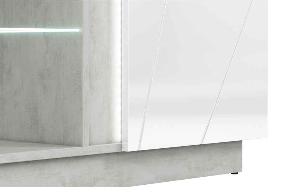 HOSTA Komoda biały połysk - zdjęcie 4