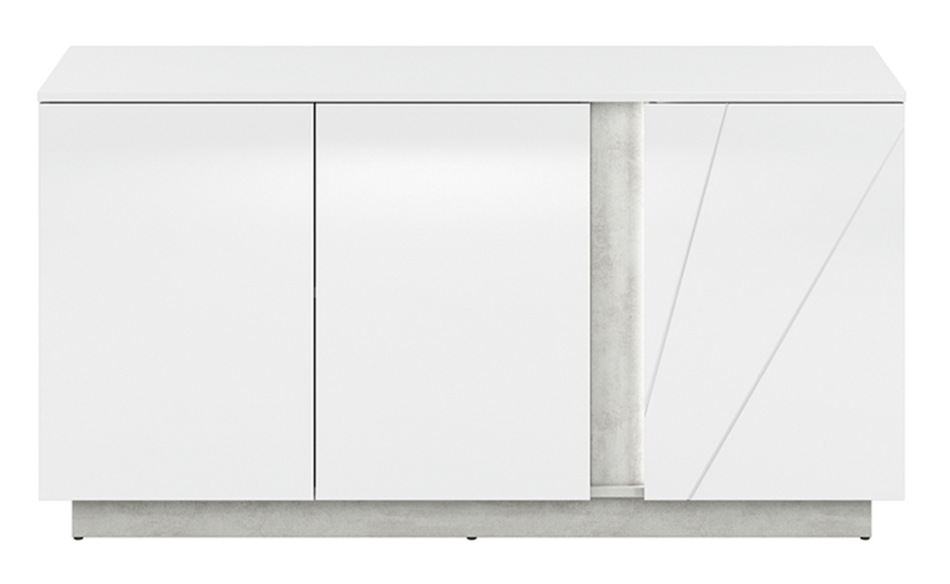 HOSTA Komoda biały połysk - zdjęcie 0