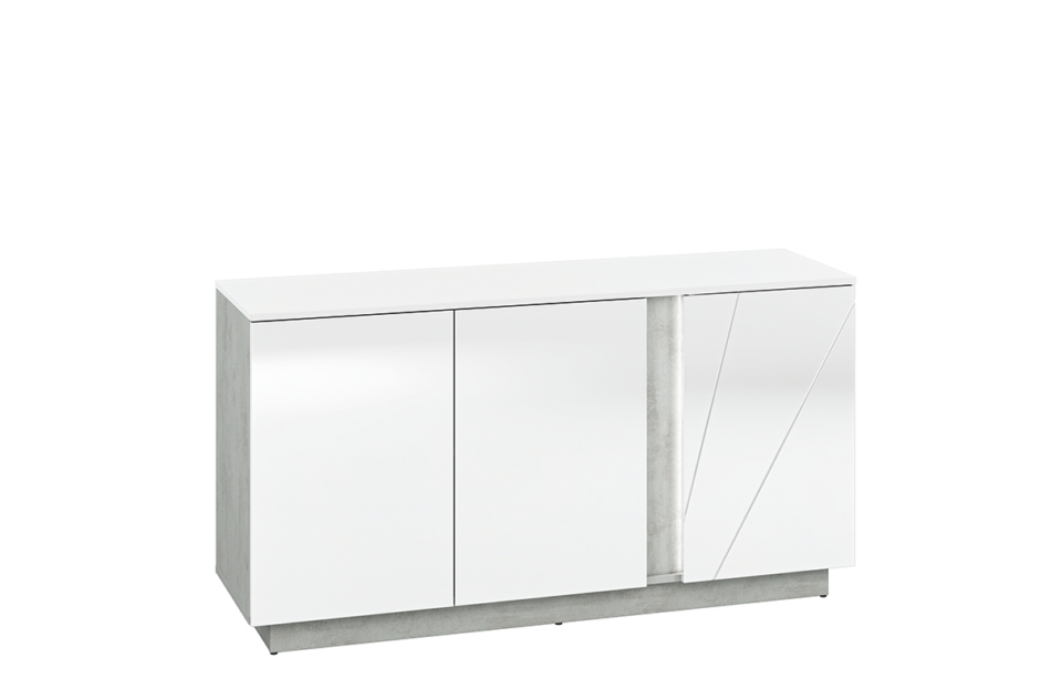 HOSTA Komoda biały połysk - zdjęcie 3