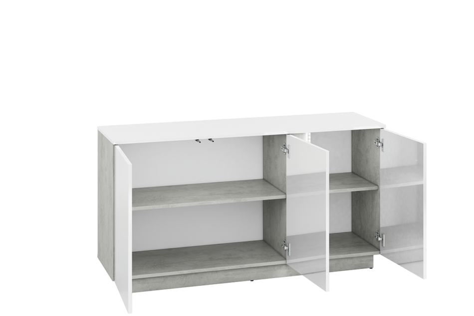 HOSTA Komoda biały połysk - zdjęcie 6