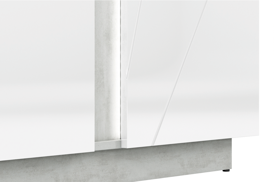 HOSTA Komoda biały połysk - zdjęcie 5