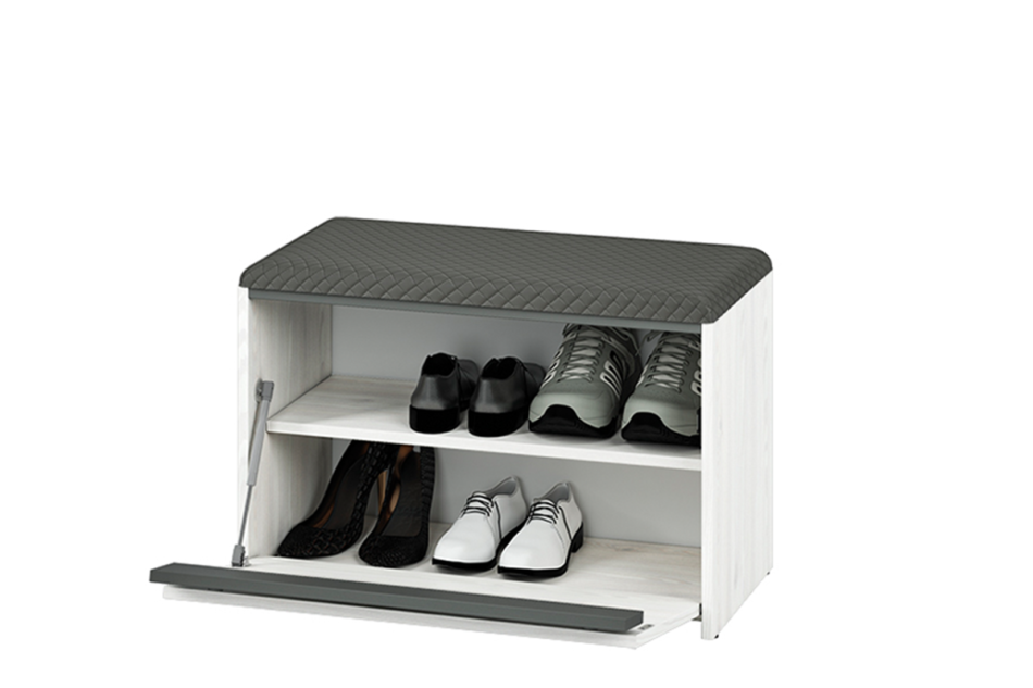 CALLA Szafka na buty biały/szary - zdjęcie 6