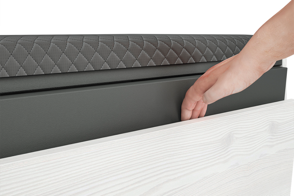 CALLA Szafka na buty biały/szary - zdjęcie 3