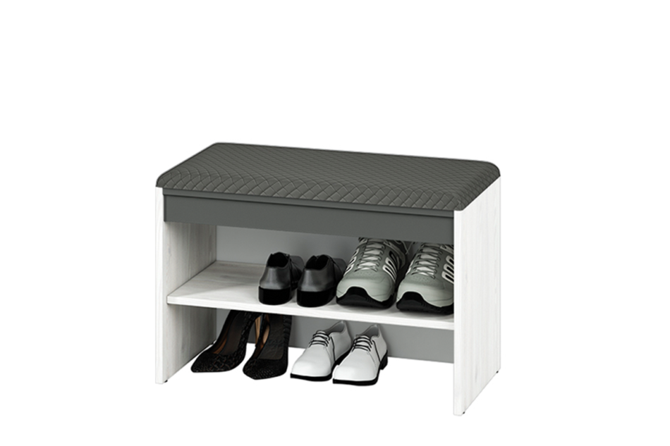 CALLA Szafka na buty biały/szary - zdjęcie 2