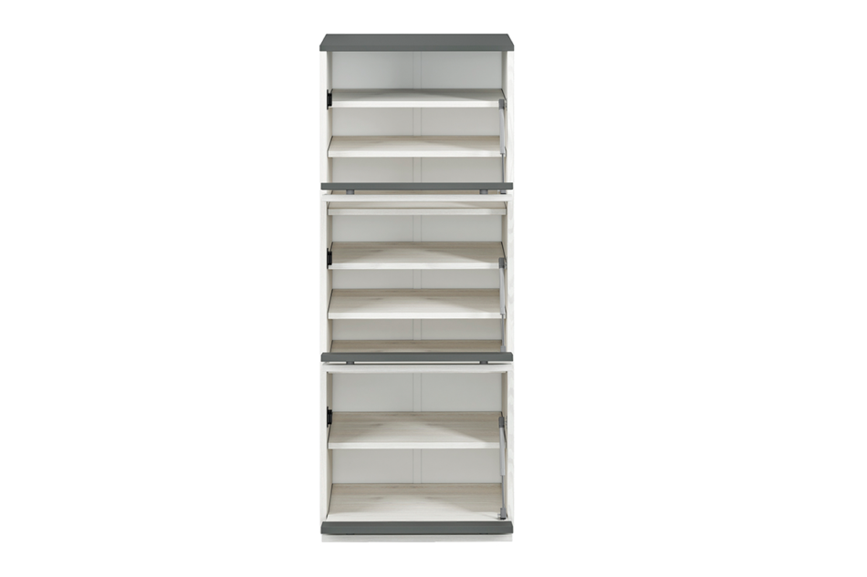 CALLA Szafka na buty biały/szary - zdjęcie 6